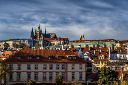 Saint Vitus Cathedral And Hradcany Castle In Prague In The Czech Republicのeditorial素材