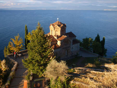 Church of St  John at Kaneo from Ochridのeditorial素材