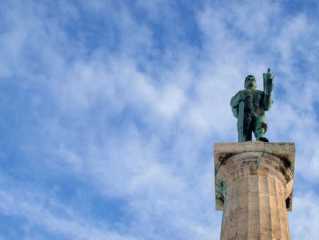Statue on Kalemegdan hill