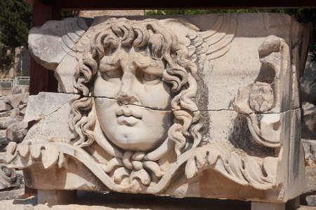 The ancient Greek city of Didyma is currently one of the most visited monuments of the Turkish Aegean Riviera. It is located near the famous Bodrum resort.の写真素材