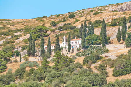 Landscape of Samos islandの写真素材