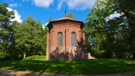 Biruta Park in Palanga. One of the oldest and most popular botanical gardens in Europe and Lithuania has nautral coastal vegetation.の写真素材