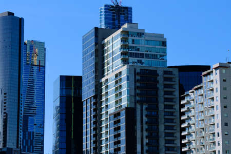 Melbourne, Victoria, Australia. 05-24-2021 New City High Rise Buildings, Both Residential And Commercialのeditorial素材