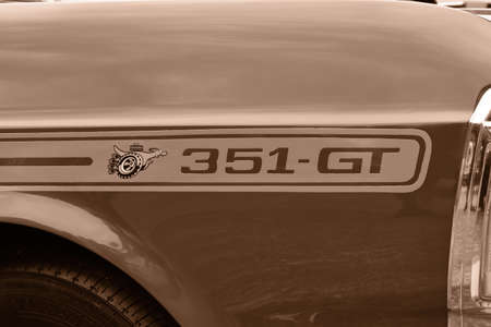 Ford Falcon XY GT is a sports sedan based on the Ford Falcon XY. Released in 1970 by Ford Australia, with the GTHO Phase III released in 1971. Some 1,557 unit Bayswater, Victoria, Australia 02-27-2021のeditorial素材