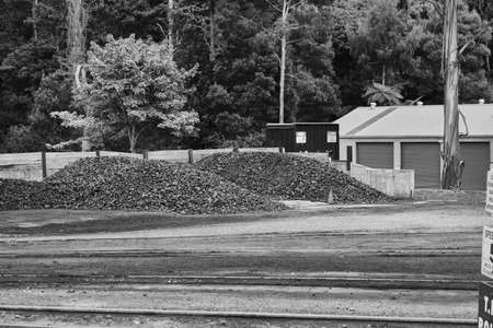 Menzies Creek, Victoria, Australia. 03-01-2021. Vintage Rolling Stock, Brake Vans and Guards Wagons Awaiting Restorationのeditorial素材
