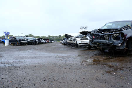 Vehicle Wrecking and Waste Recycling Centre, Including eWaste. 05-23-2021 Melbourne Victoria,...