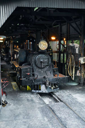 Belgrave, Victoria, Australia 02-25-2021. The last remaining G class Garratt locomotive from the...