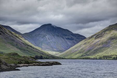 Great Gable at the head of Wastwaterの写真素材