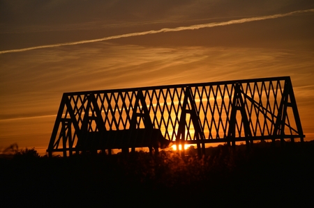 Sunset building roof