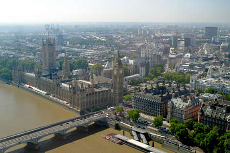 london from the london eyeの写真素材