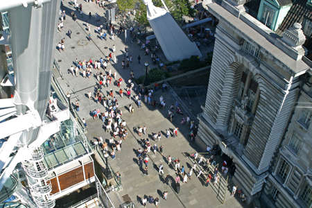 an aerial view from london eyeの写真素材