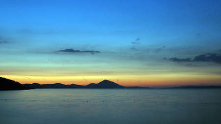 End of day at the coastlineの写真素材