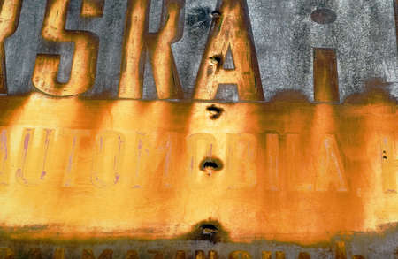 Rust surface from the streetの写真素材