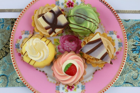 Luxury petit foursの写真素材