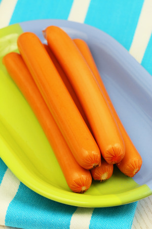 Pork sausagesの写真素材