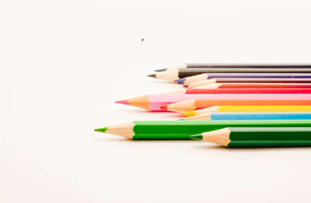 crayons, colored pencilsの写真素材