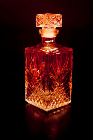 Carafe on black backgroundの写真素材