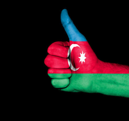 Azerbaijan Fist Flagの写真素材