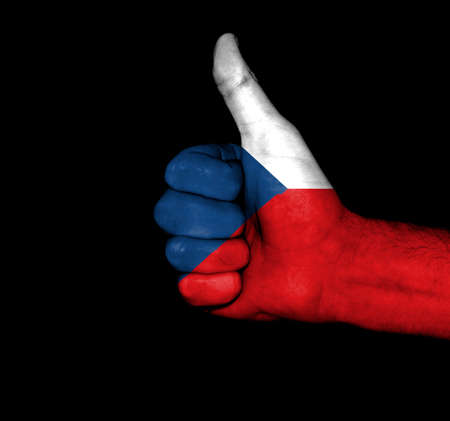 Czech Republic Flag Fistの写真素材