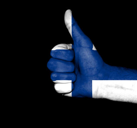 finland national flagの写真素材