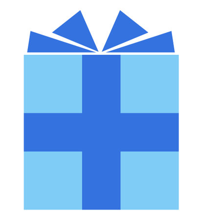 It is an illustration of a simple gift box.のイラスト素材