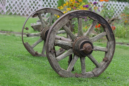 vintage wheelsの写真素材