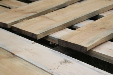 Stack the boards in lumber mill