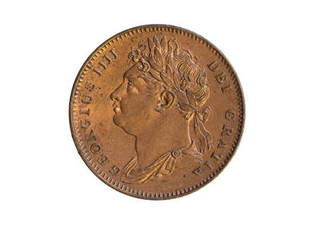 Old Copper Farthingの写真素材