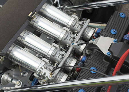 Racing Car Engine Detailの写真素材