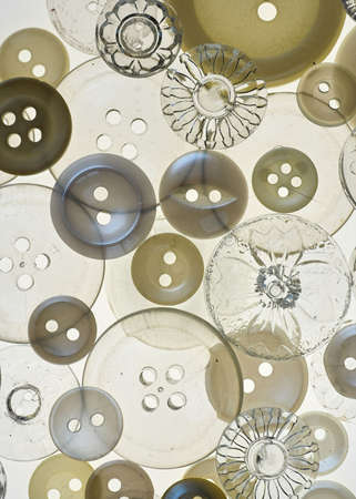 Antique Button Backgroundの写真素材