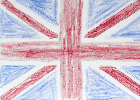 Drawing of British Flagの写真素材