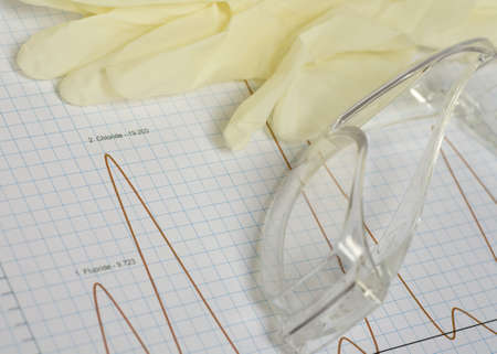 Safety Goggles and Glovesの写真素材