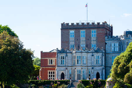 Brownsea Island, UK 06/20/2010: A close up view of the historic Brownsea Castle located in on the...