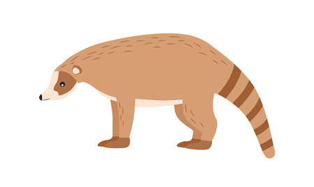 Illustration of an animal nosoha. Nosu character.のイラスト素材