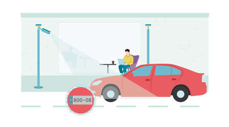 A surveillance camera records what is happening on the school grounds. There is video surveillance...