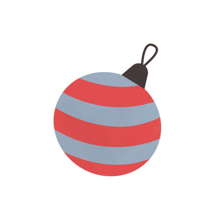 Christmas ball for Christmas tree, vector illustrationのイラスト素材