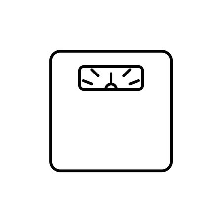 Floor scales line icon vectorのイラスト素材