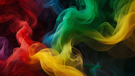 Abstract colorful smoky backgroundの素材