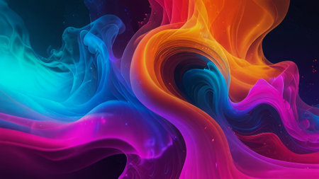 Abstract colorful smoky backgroundの素材