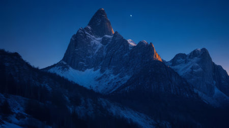 Beautiful view of the mountain. Mountain landscape. The beauty of nature.の素材