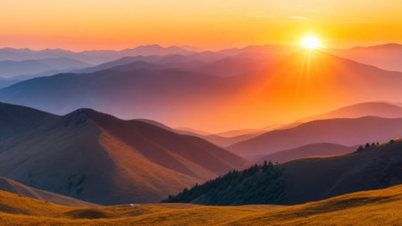 Beautiful view of the mountain. Mountain landscape. The beauty of nature.の素材