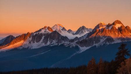 Beautiful view of the mountain. Mountain landscape. The beauty of nature.の素材
