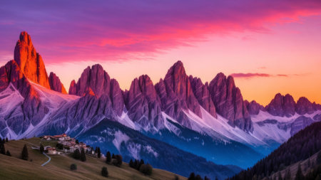 Beautiful view of the mountain. Mountain landscape. The beauty of nature.の素材