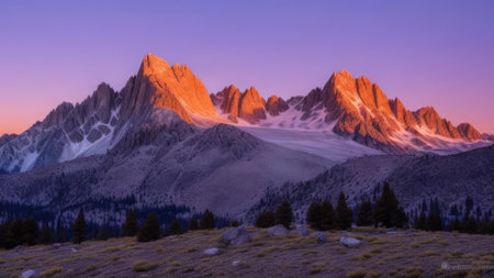Beautiful view of the mountain. Mountain landscape. The beauty of nature.の素材