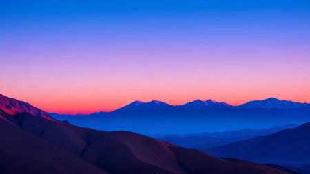 Beautiful view of the mountain. Mountain landscape. The beauty of nature.の素材