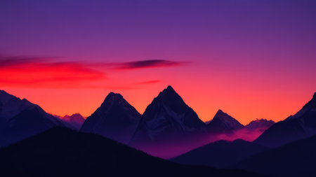 Beautiful view of the mountain. Mountain landscape. The beauty of nature.の素材