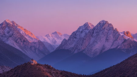Beautiful view of the mountain. Mountain landscape. The beauty of nature.の素材