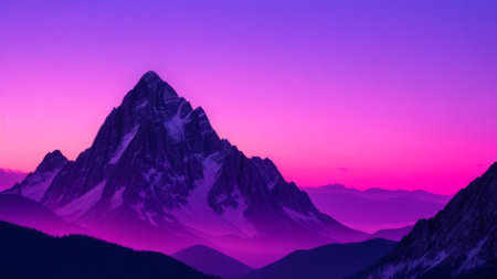 Beautiful view of the mountain. Mountain landscape. The beauty of nature.の素材