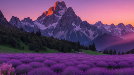 Beautiful view of the mountain. Mountain landscape. The beauty of nature.の素材