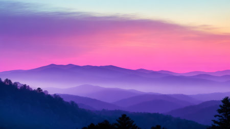 Beautiful view of the mountain. Mountain landscape. The beauty of nature.の素材